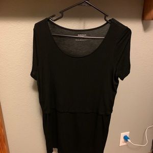 Black maternity shirt